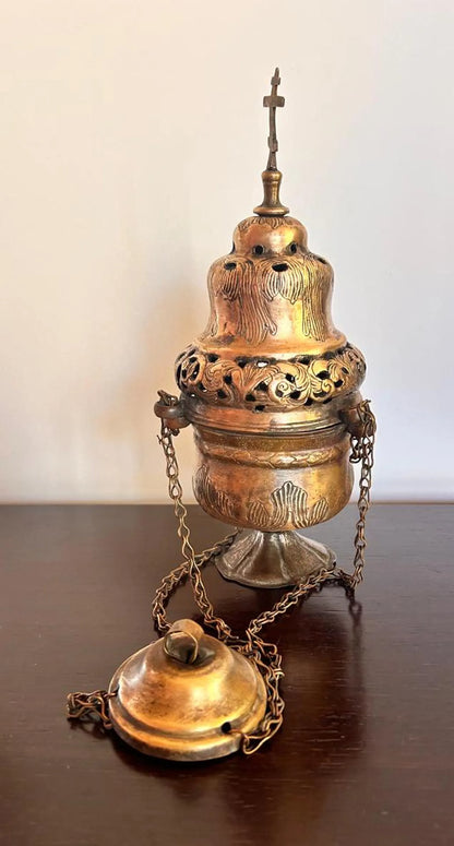 Antique Russian Orthodox Censer 19th century.