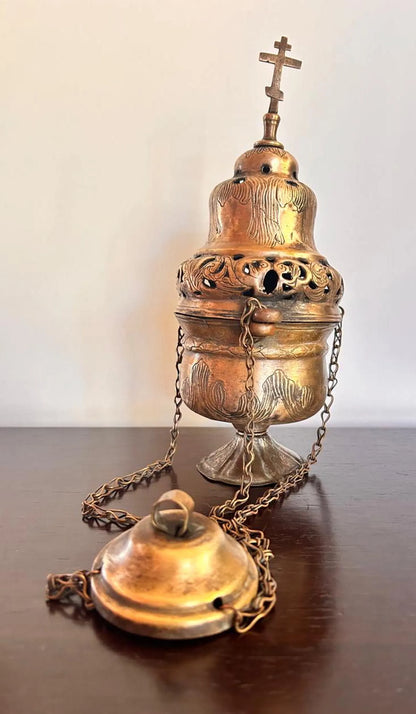 Antique Russian Orthodox Censer 19th century.