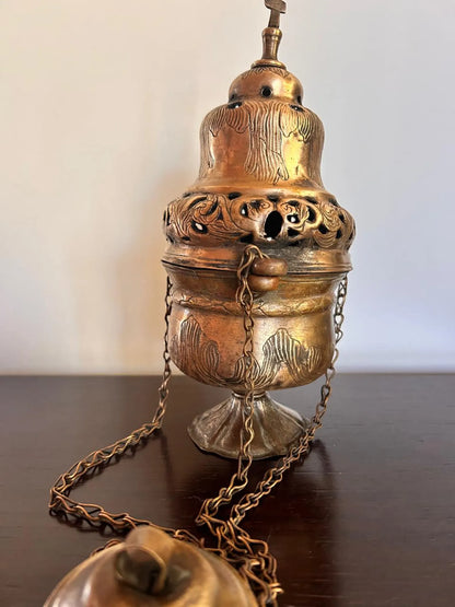 Antique Russian Orthodox Censer 19th century.