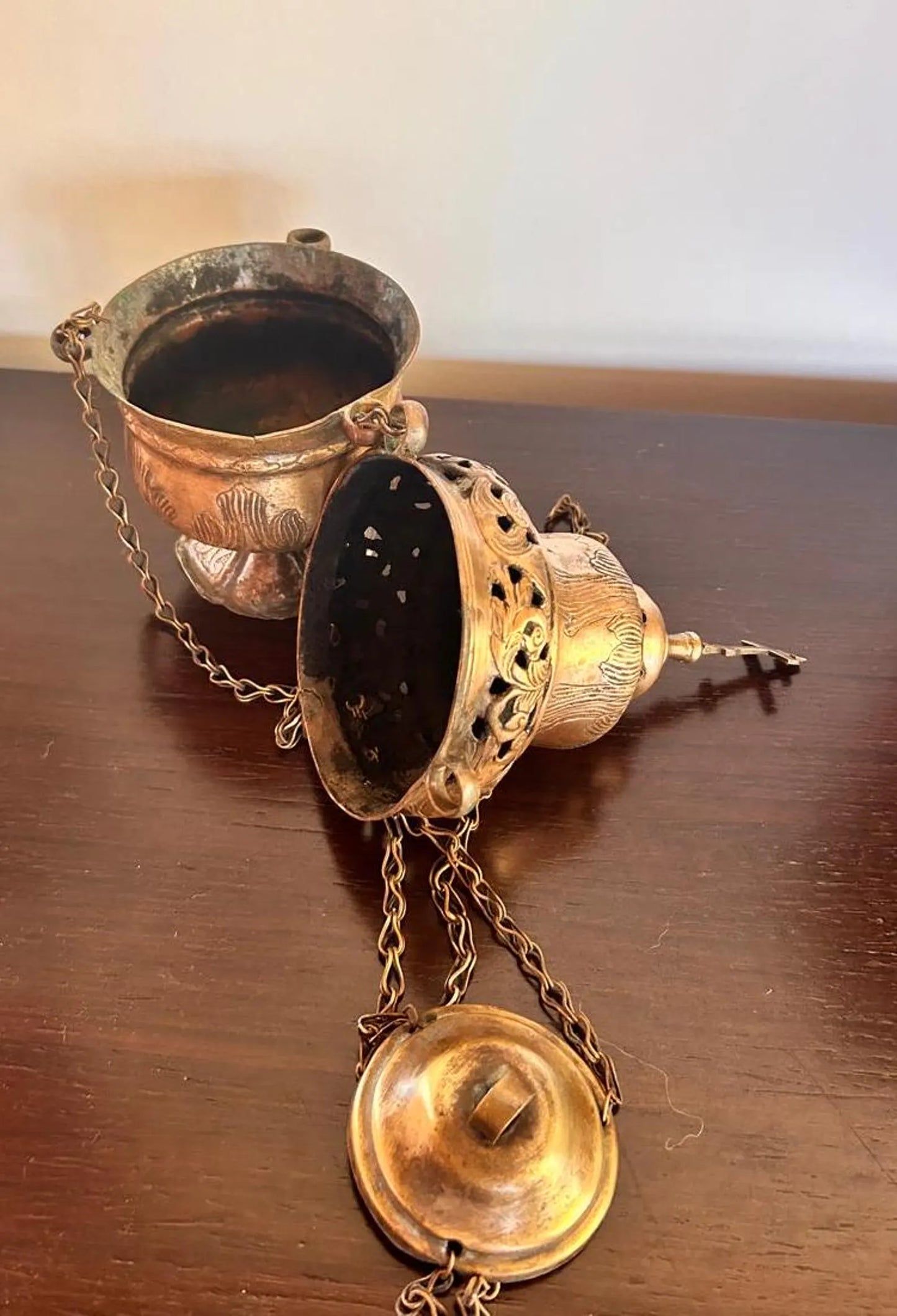 Antique Russian Orthodox Censer 19th century.