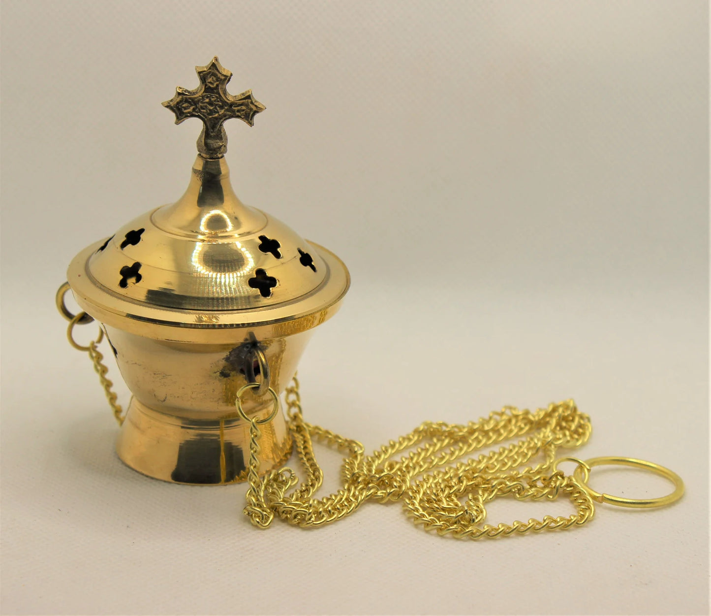 Brass orthodox incense burner