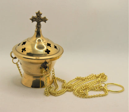 Brass orthodox incense burner