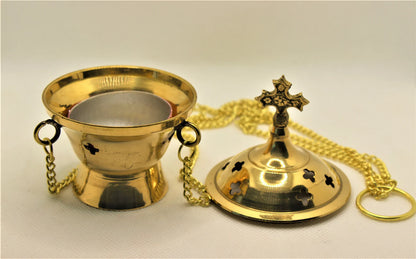 Brass orthodox incense burner