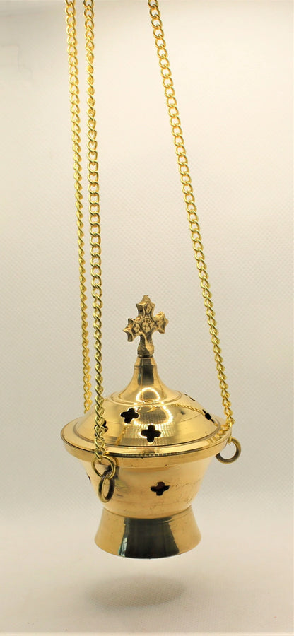 Brass orthodox incense burner