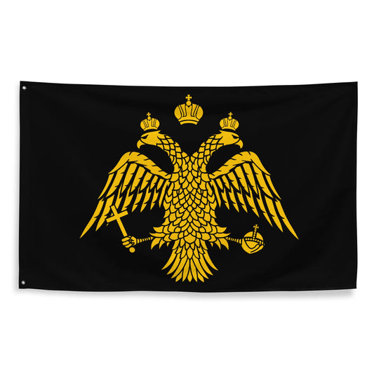 Byzantine Imperial flag black & gold