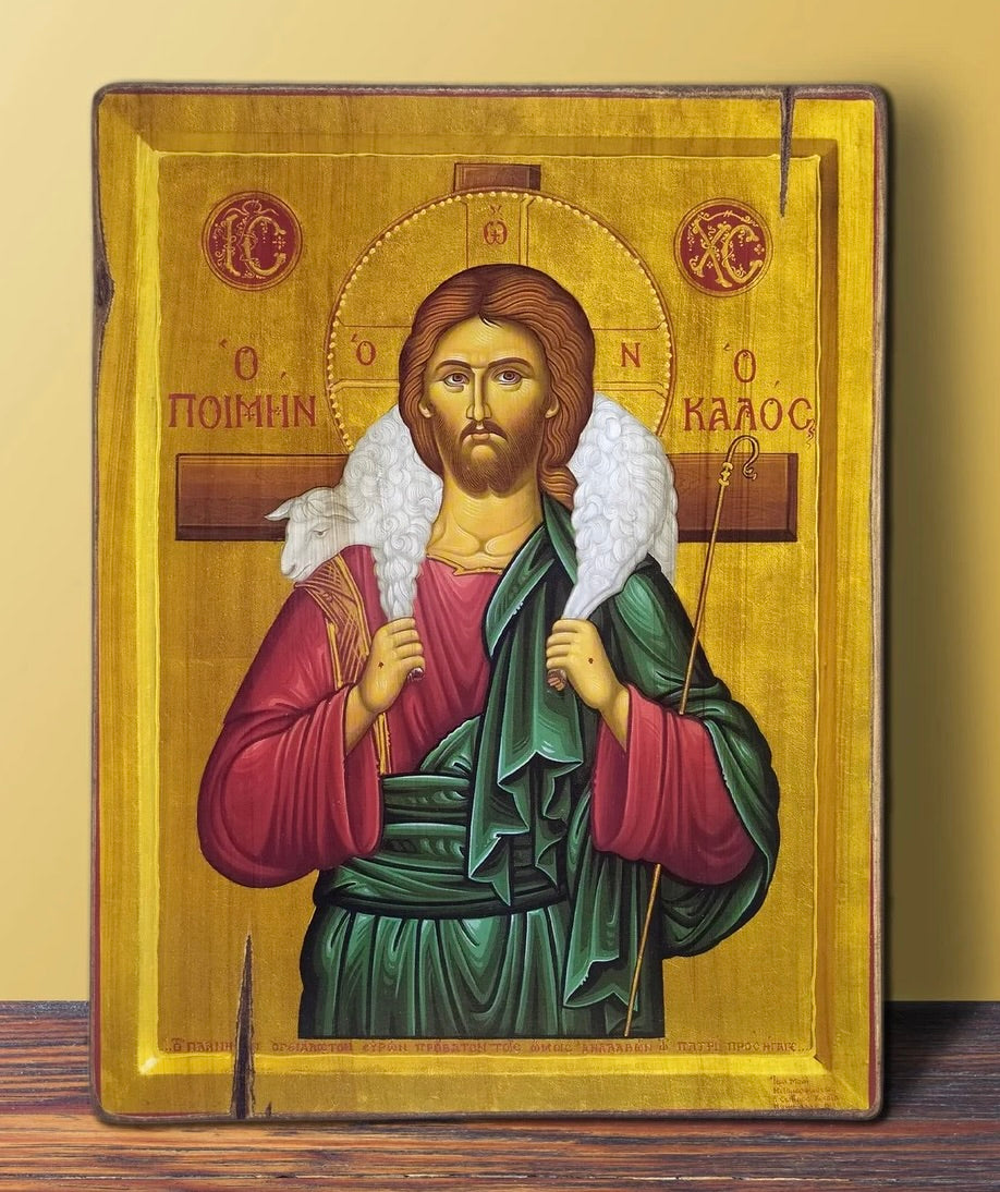 Christ the good shepherd icon