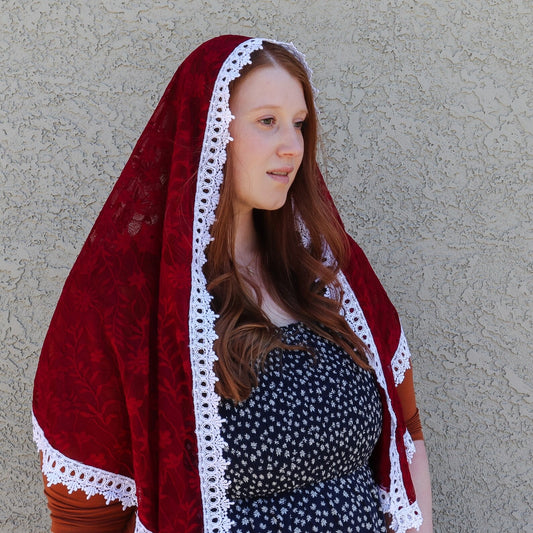 Lace Mantilla Chapel Veil (1 LEFT!)