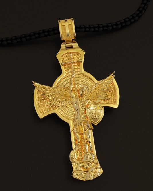 Golden Archangel Michael Pendant